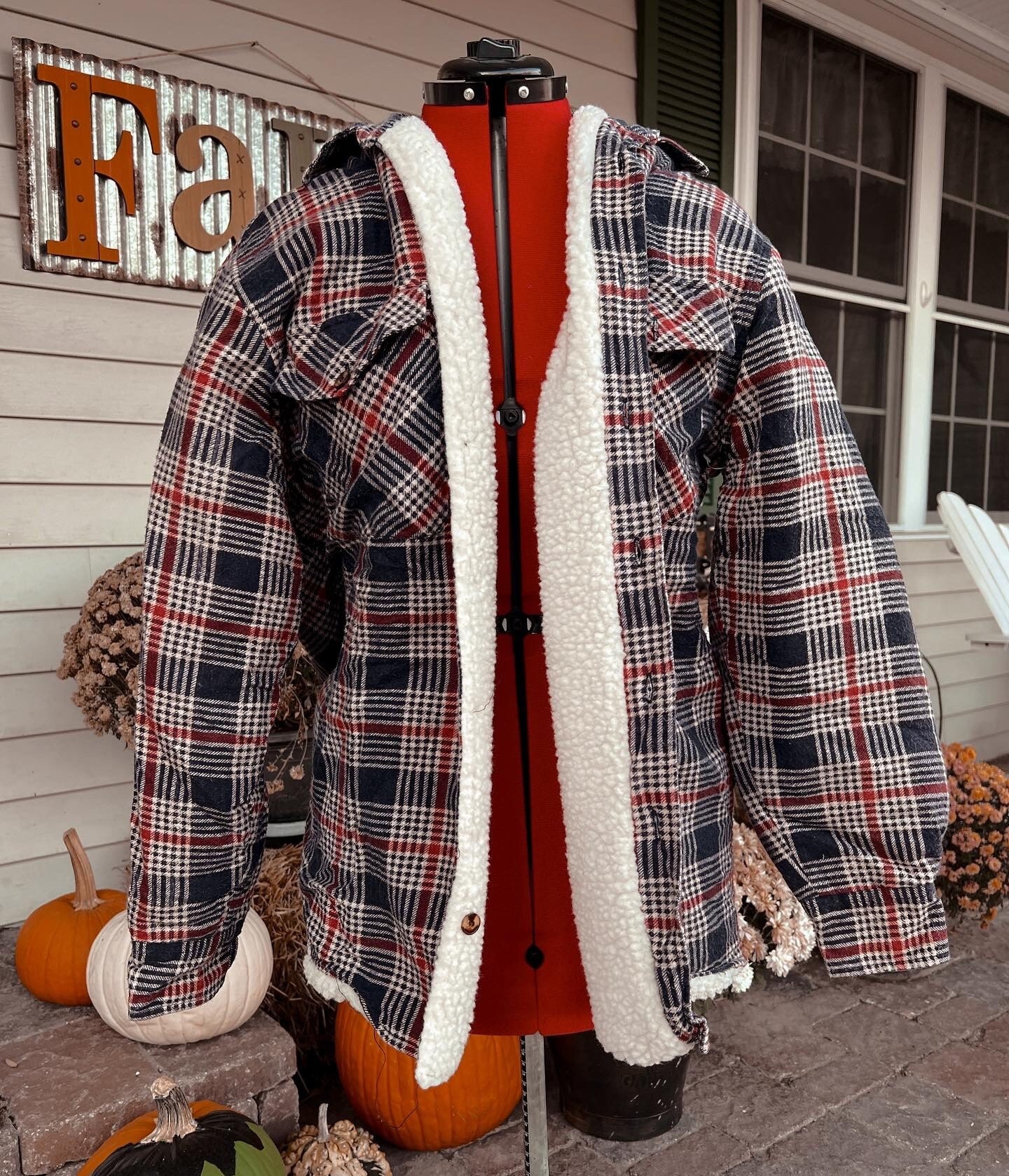 DanceeMangoos Cropped Shacket Jacket Women Trendy Flannel Plaid Zip Up  Shirts Long Sleeves Tops Jacket Coats Fall Fashion 2022 