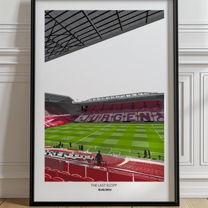 Jurgen Klopp Print - Liverpool FC Print Gift for him LFC gift The Last Klopp Anfield Print Anfield Artwork gift for Liverpool supporter
