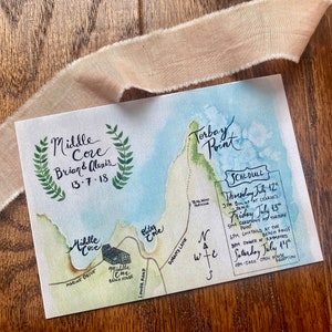 Custom Watercolor Event Map or Invitation