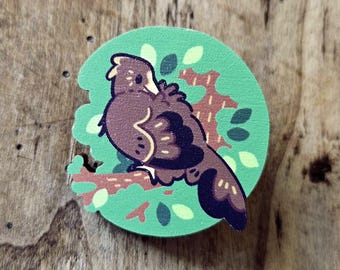 Pin de madera de Archaeopteryx soñoliento