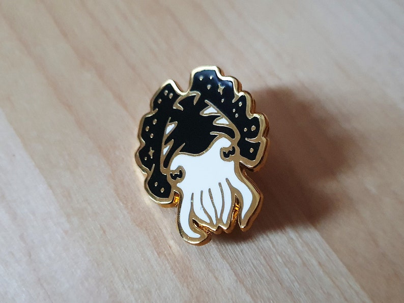 B-Grade Enamel Pins: Interstellar Invertebrates Cuttlefish