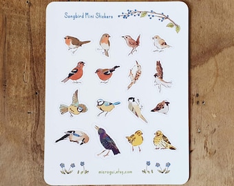 Songbirds Mini Sticker Sheet