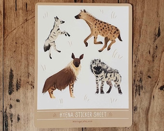 Hyena Sticker Sheet