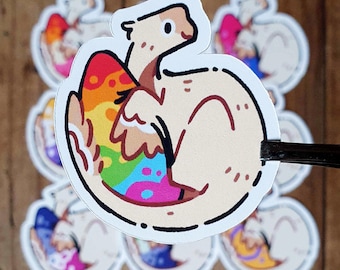 Proud Oviraptor Matte Stickers