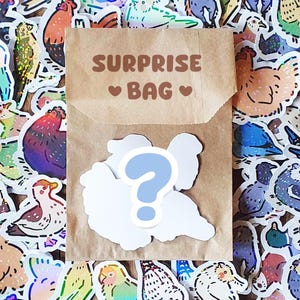 Sac surprise d'autocollants holographiques colorés pour animaux de compagnie