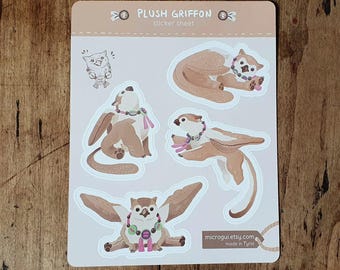 Tyrian Plush Griffon Sticker Sheet