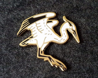 Heron Hard Enamel Pin | 1.75"