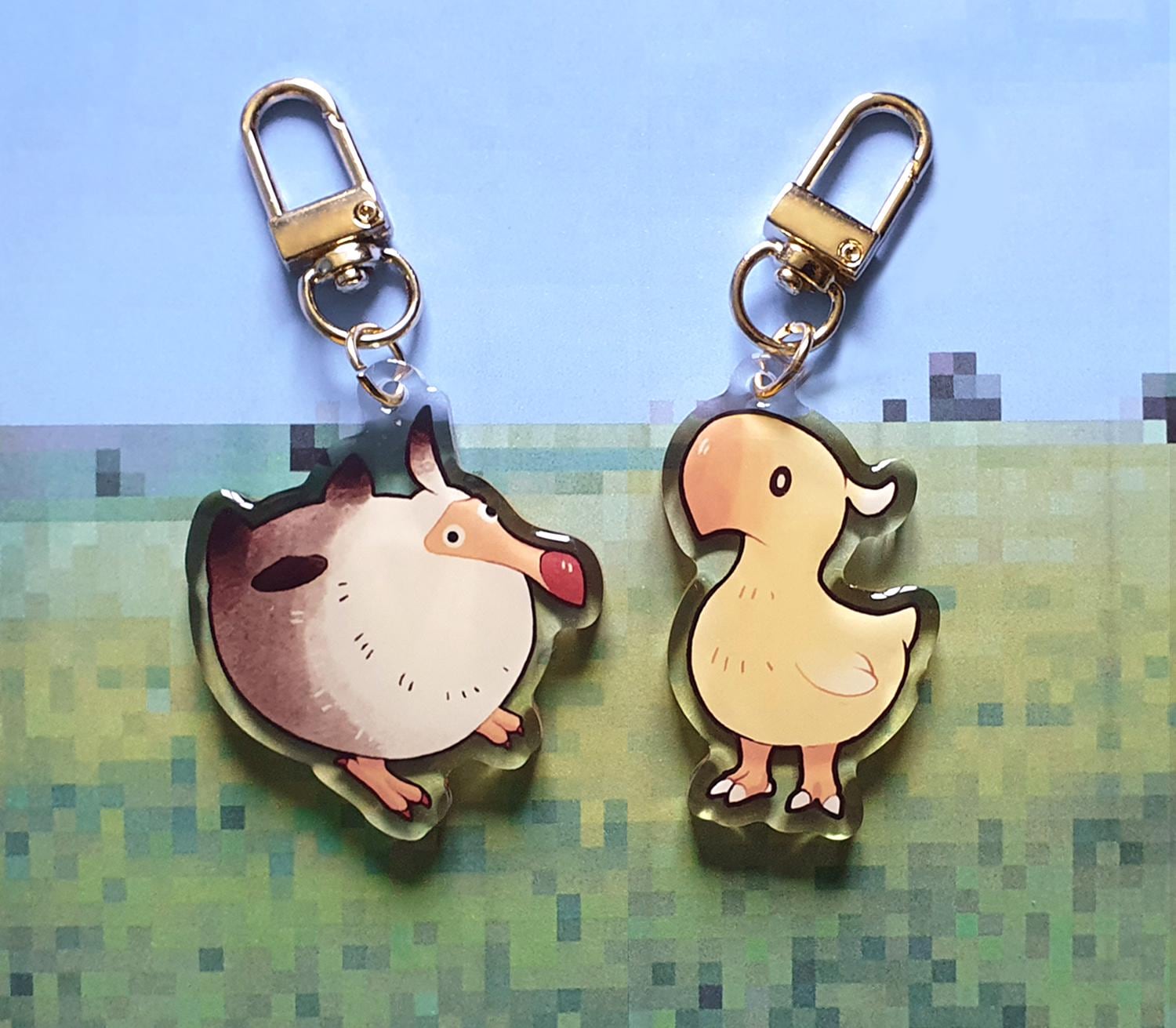 Fledgling Dodo and Chocobo Chick Acrylic Keychains - Etsy