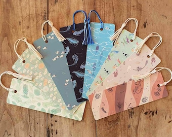 Handmade Nature-Themed Bookmarks