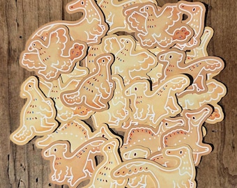 Dino Biscuits Matte Stickers
