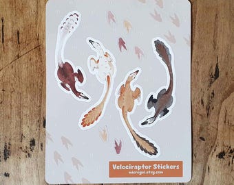 Velociraptor Sticker Sheet