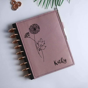 Happy planner cover -  all size: big, classic,skinny, mini happy planner cover, half letter - engraved discbound planner
