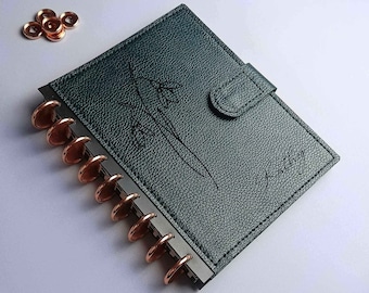 Happy planner cover -  all size: big, classic,skinny, mini happy planner cover, half letter - engraved discbound planner