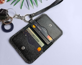 Keychain wallet, wristlet card holder kaychain