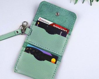Keychain wallet, wristlet card holder kaychain