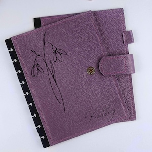 Funda para planificador Happy Planner, todos los tamaños: grande, clásica, delgada, mini, media carta, planificador con encuadernación en disco grabada