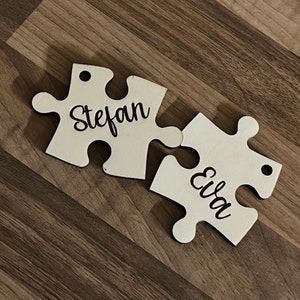 Paarpuzzle als Geschenk - kostenlos personalisierbar - Valentinstag, Hochzeitsgeschenk, Liebe