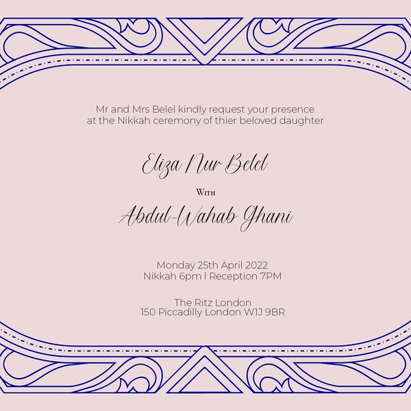 Art Deco Invite Etsy UK