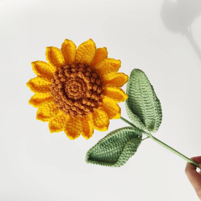 Crochet Sunflower for Home Decoration Crochet Bouquet Etsy