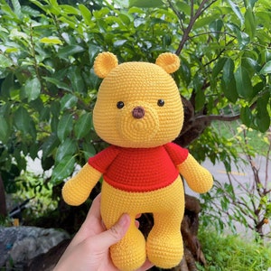 Crochet Pooh and friends, stuffed bear, Christmas gift for kid, Crochet Winnie the Pooh set, Pooh and friends, Nursery decor, Crochet toy