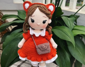 Bambola regalo di Pasqua, bambola all'uncinetto, regalo di compleanno per ragazze, unicorno, bambola all'uncinetto con capelli rosa, bambola personalizzata amigurumi, bambola all'uncinetto in vendita