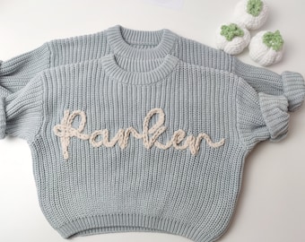 Personalisierter Pullover für Babys, Name Babypullover, Unisex Pullover für Kleinkind, personalisierte Babypartygeschenk, benutzerdefiniertes Namensgeschenk