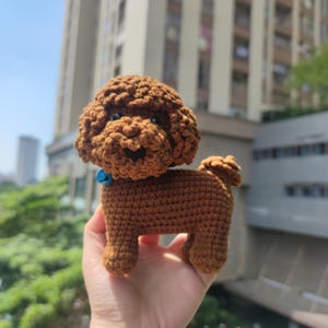 Handmade Crochet Yorkshire Terrier – Amigurumi Stuffed Dog (7'')