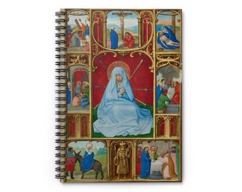 Los Siete Dolores de la Virgen Diario de Adoración Católica, Diario de Oración Religiosa, Regalo de Confirmación para la esposa, Cuaderno Tradicional