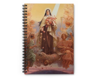 St. Thérèse of Lisieux The Little Flower Notebook, Saint Therese the Little Flower Journal, Adoration Diary, Confirmation Gift, Christmas