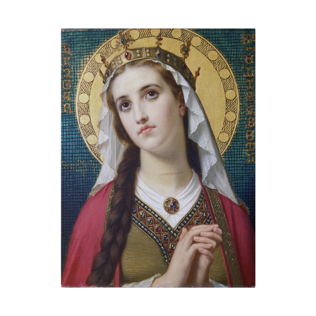 St Elizabeth Catholic Canvas, November Saint Confirmation Gift
