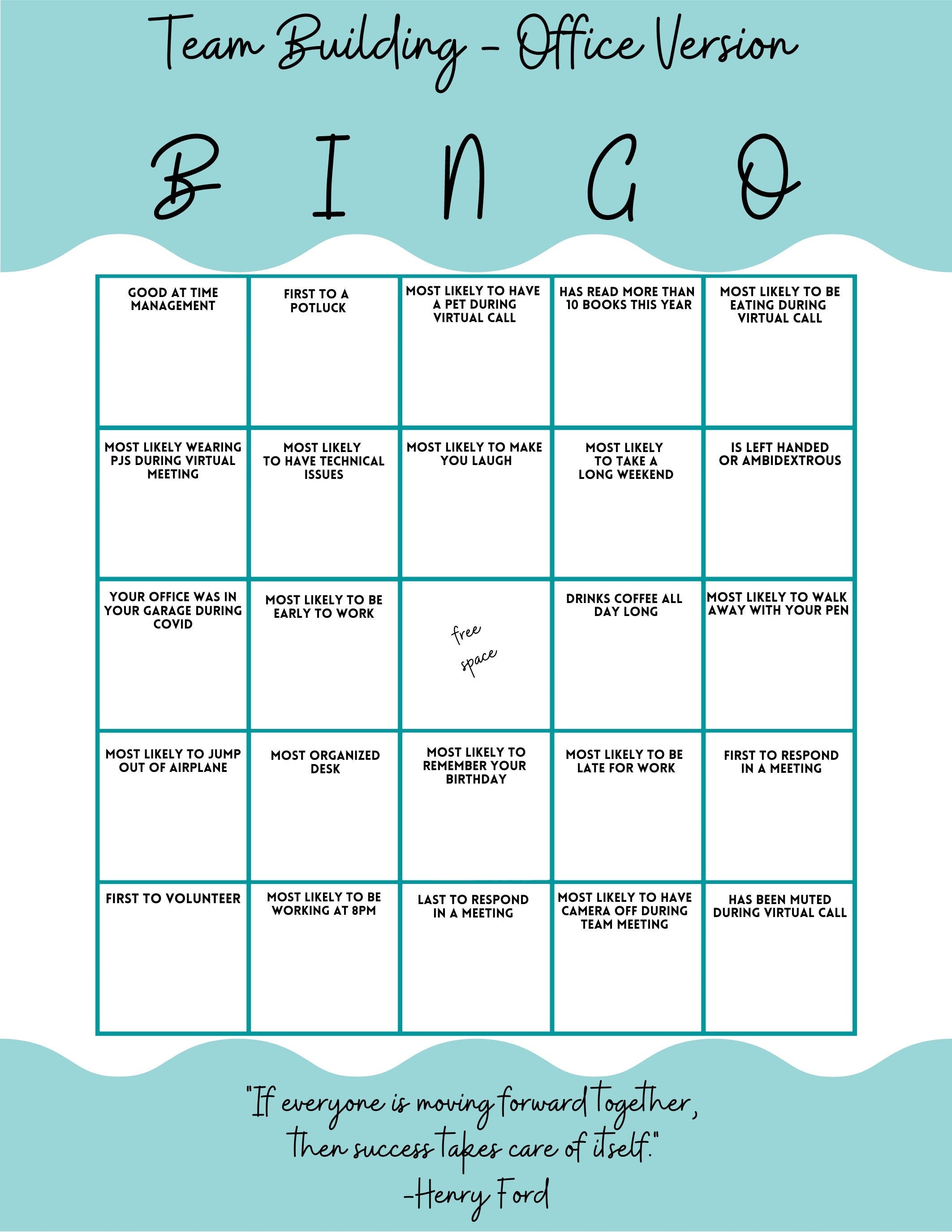 Virtual Team Building Bingo: Our Top Tips & Ideas!