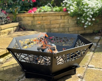 Hexagonal Fire pit - Flat pack fire pit - Camp fire