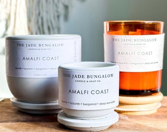 Amalfi Coast Soy Wax Candle | Blue Lily, Bergamot, Sea Water