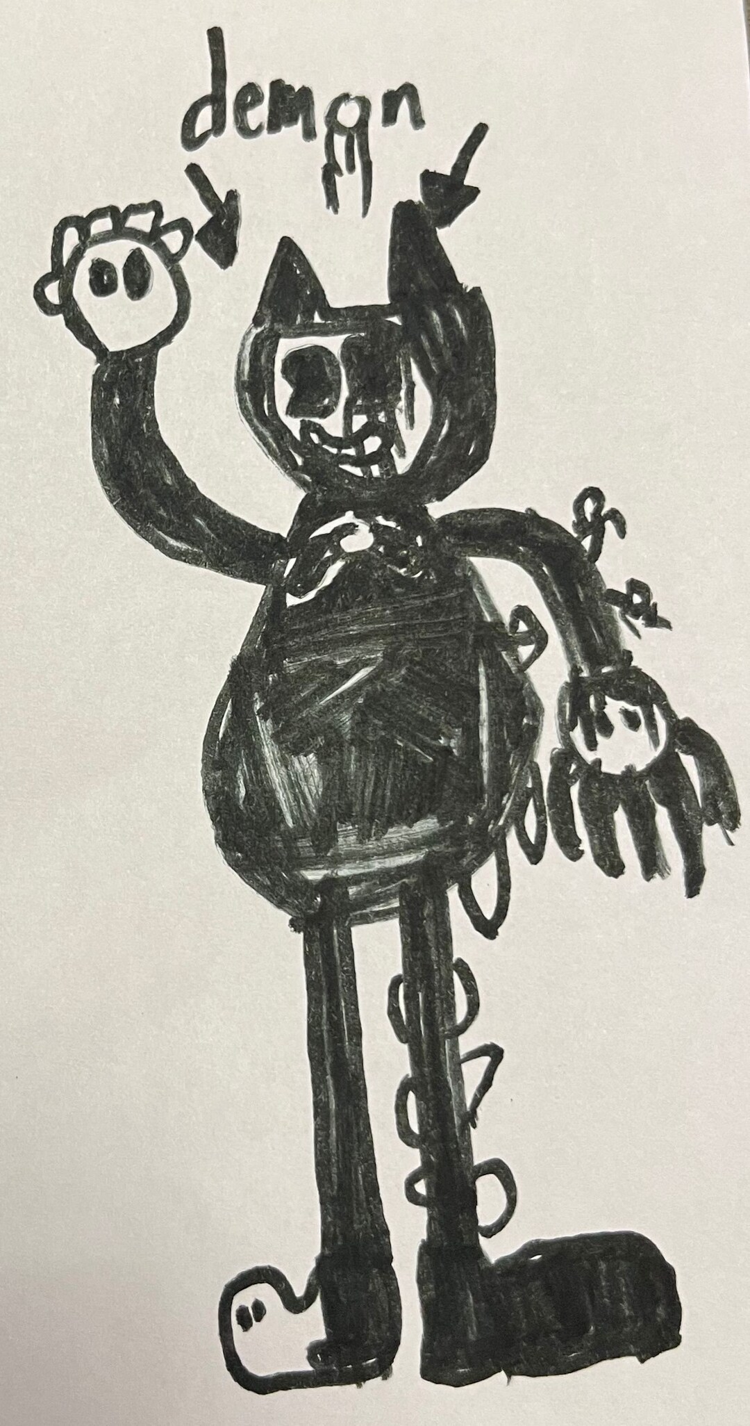 Bendy Ink Demon Sketch - Etsy