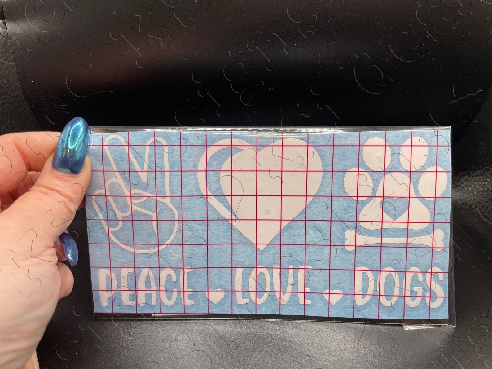 Peace Love Dog All Permanent Grade Vinyl Decal/sticker - Etsy