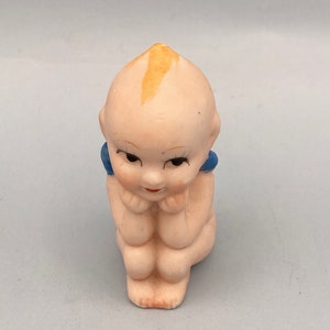 Vintage Porcelain Bisque Kewpie Type Doll Angel Grannycore