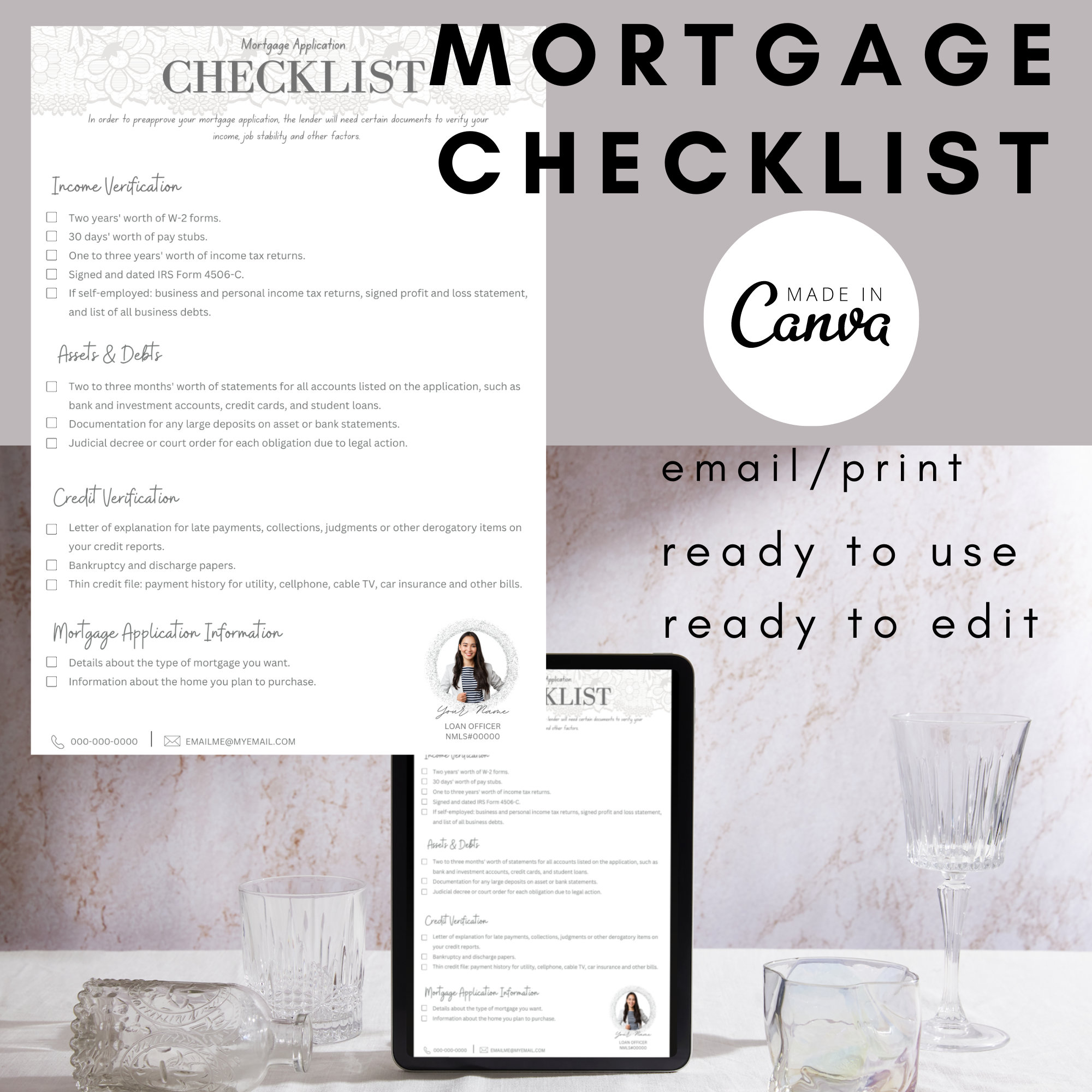 Mortgage Application Example Mortgage application example