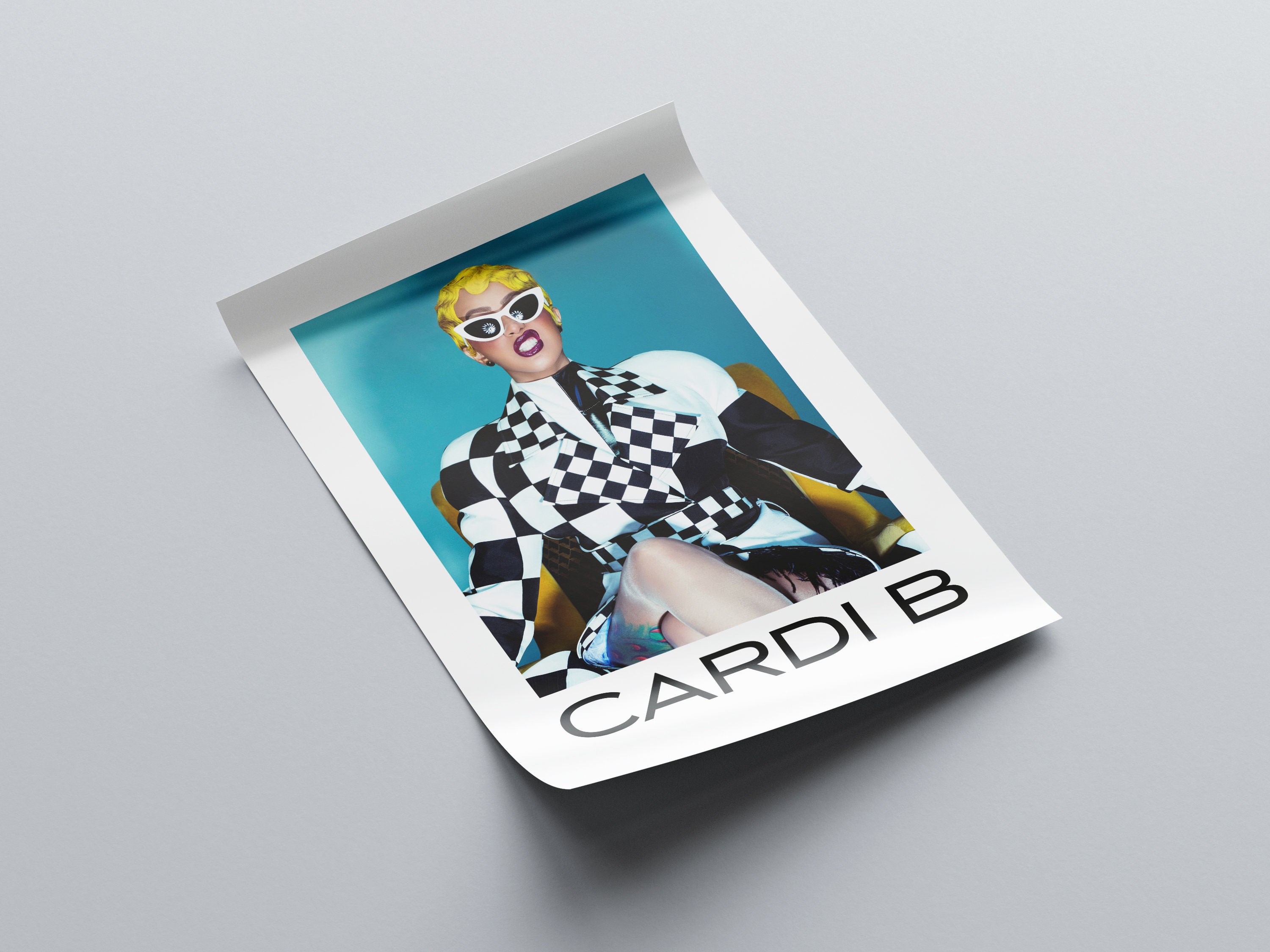 Cardi B Poster, Cardi B Wall Art, Rapper Poster sold by Cut abovBinding ...