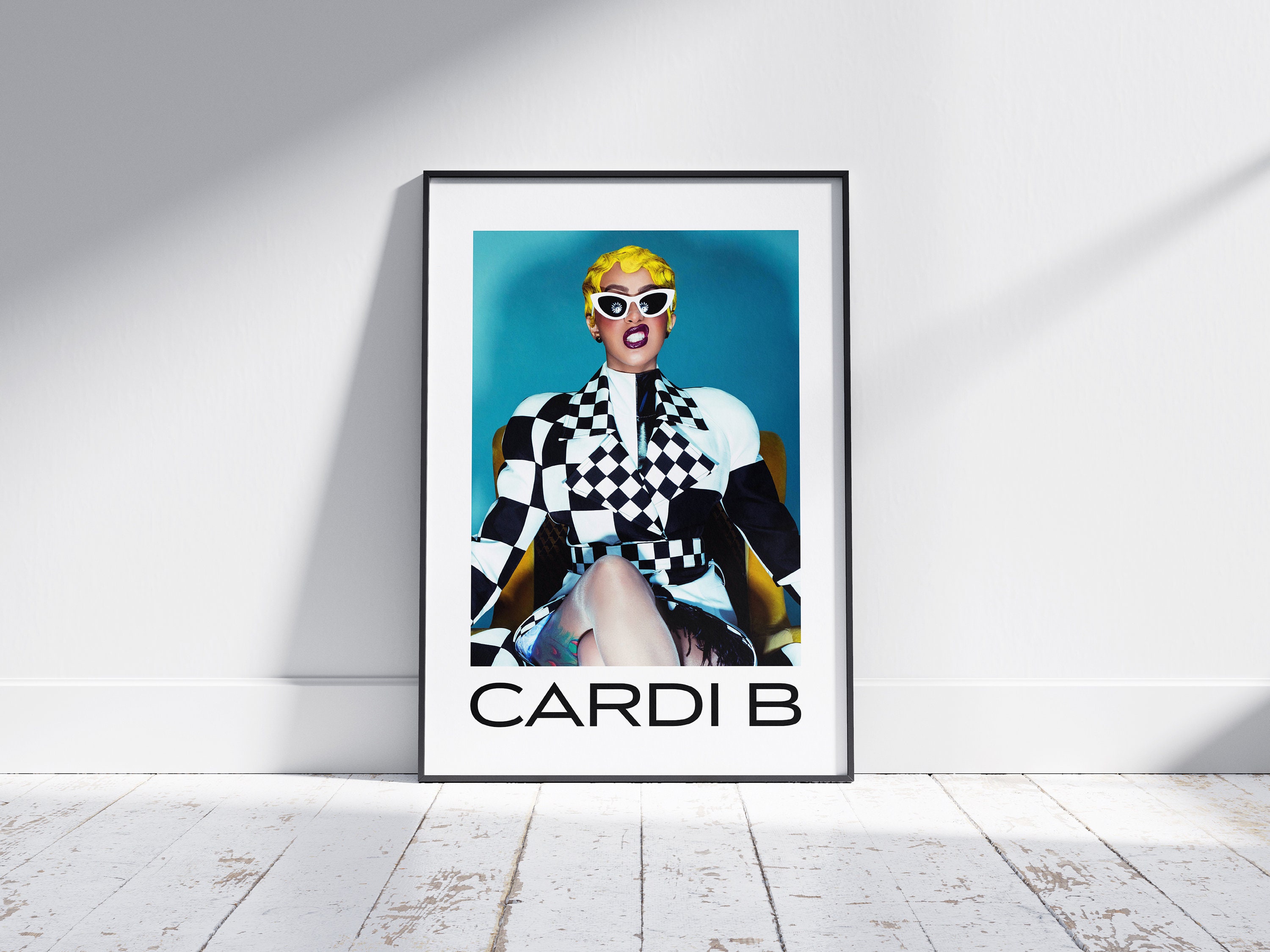 Cardi B Poster, Cardi B Wall Art, Rapper Poster sold by Cut abovBinding ...