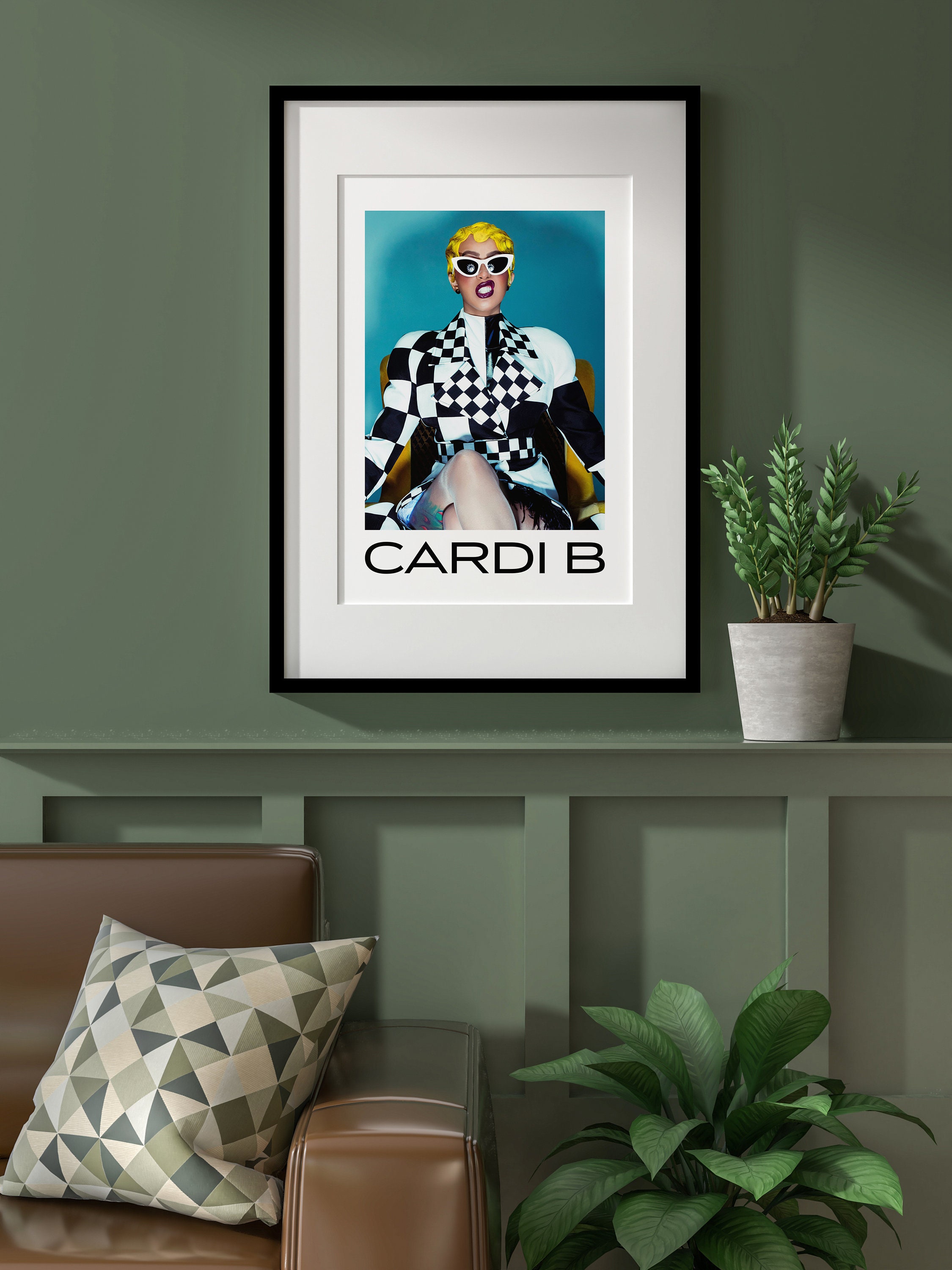 Cardi B Poster, Cardi B Wall Art, Rapper Poster sold by Cut abovBinding ...