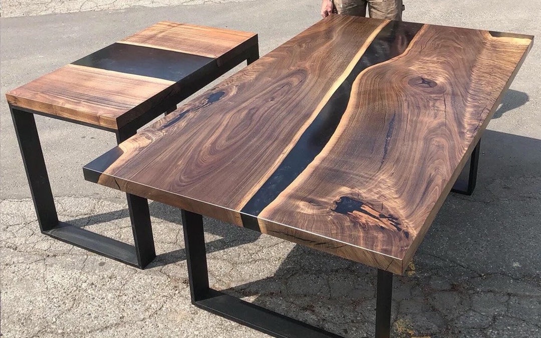 Live Edge River Coffee Tables Etsy