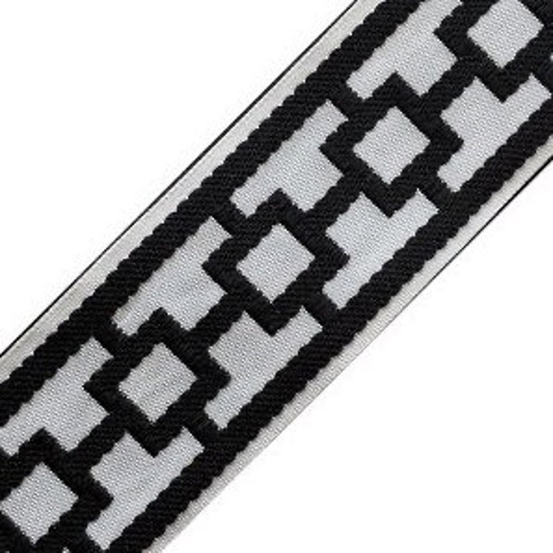 Designer Trim by the Yard Caroline Geometric Jacquard 2.15 Drapery
