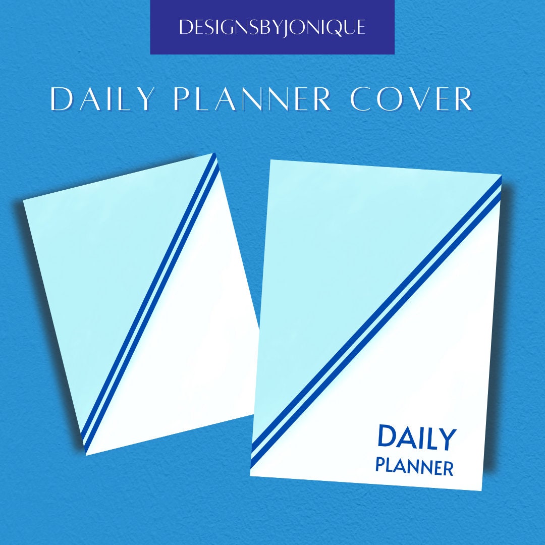 Digital Planner Cover Printable Daily Planner Cover Planner Etsy