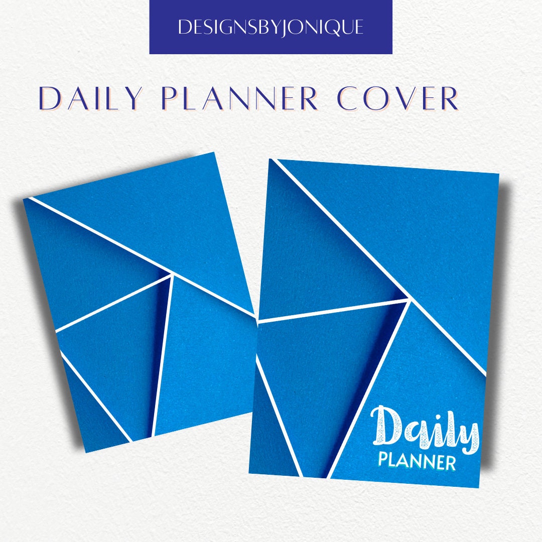Digital Planner Cover, Printable Daily Planner Cover, Planner Cover