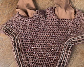 Flycap fox-colored size warmblood with elastic