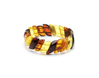 Orecchini Pendenti In Argento 925 Con Ambra Cognac – Gioielli Art Déco Per Donna