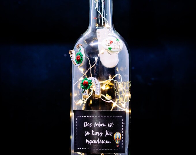 Sirilight NewYear (187) 33 cm high Light bottle Light bottle Christmas