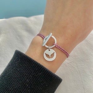 bracelet cordon pailleté image 3