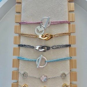 glitzerndes Kordelarmband Bild 2