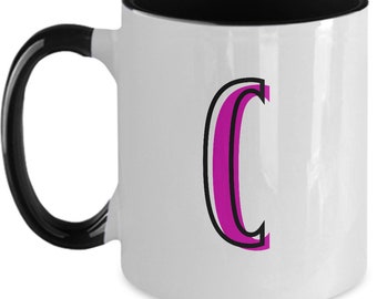 Buchstabe C Kaffeetasse, Monogramm Anfangstasse